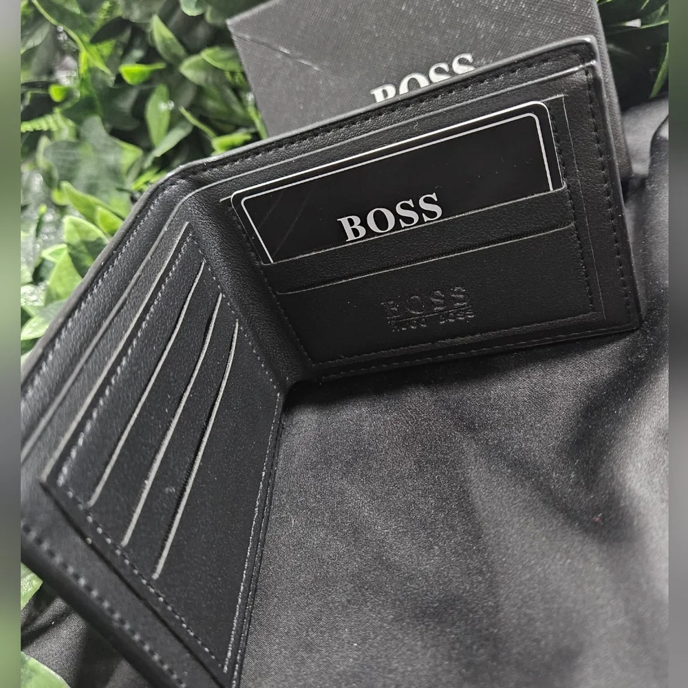 BOSS Black Leather Wallet
